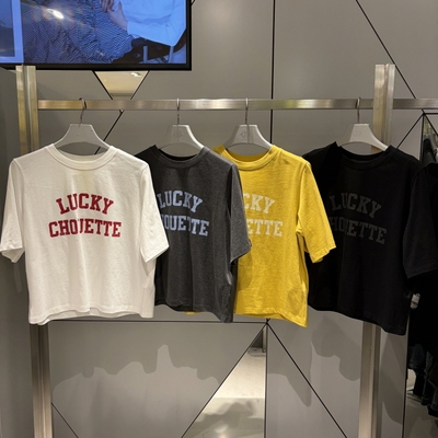 不退换COTA韩代LUCKYCHOUETTE 2026春T恤 LFTA-M26360 6B28