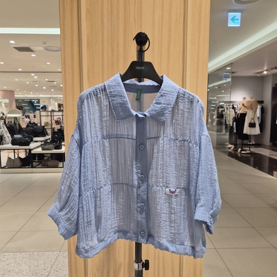 COTA 韩国代购 BENETTON 2026夏 百搭衬衫 BABL74-631 6F01