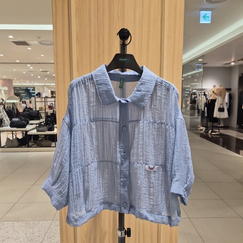 COTA 韩国代购 BENETTON 2026夏 百搭衬衫 BABL74-631 6F01