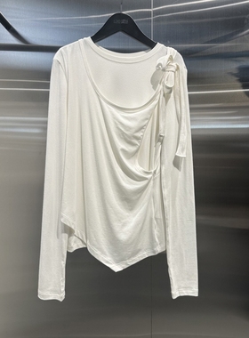 不退换全韩 MATINKIM韩国代购2025秋T恤 KM259OTS023M 5J20