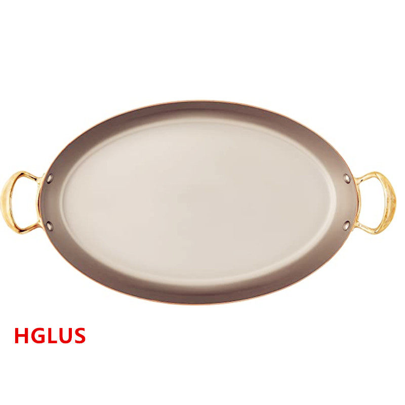 法国Mauviel 1830铜不锈钢鱼锅长35公分宽20公分