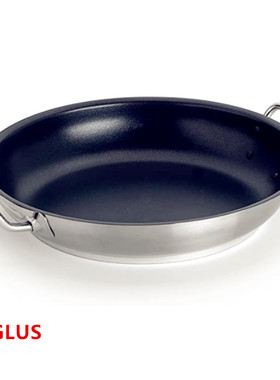 意大利Pentole Agnelli不锈钢不粘双耳煎锅平底锅36公分