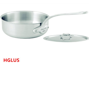 法国Mauviel1830三层不锈钢深煎锅平底锅20公分24公分