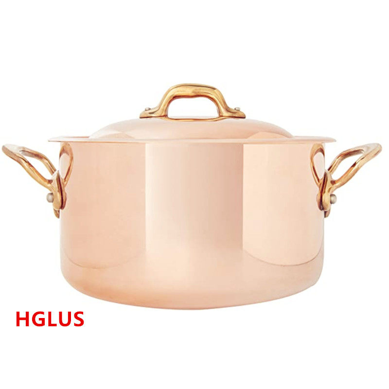 法国Mauviel1830铜不锈钢汤锅煮锅炖锅火锅24公分