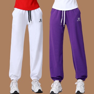 新款 束脚长裤 跳广场舞裤 纯棉跳舞裤 女 子杨丽萍晨练健身运动裤 夏季