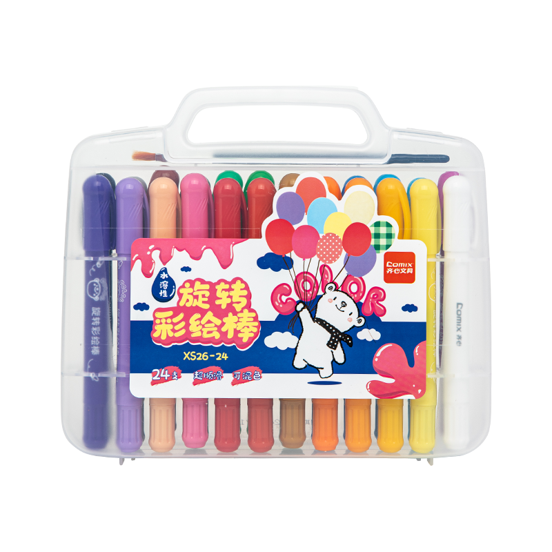 齐心油性绘彩棒绘画工具