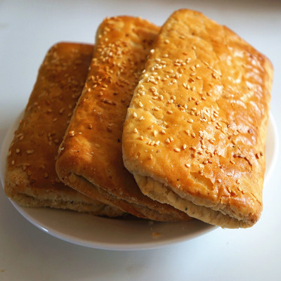 淄博景德东 博山酥皮火烧3个装  咸味