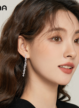 ONA长款流苏耳环女璀璨轻奢高级感耳坠2025年新款潮气质耳饰品