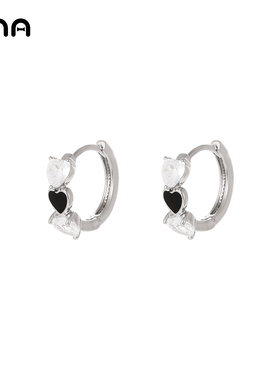 ONA爱心耳环耳扣女精致小巧轻奢高级感耳坠2025新款爆款配饰耳饰