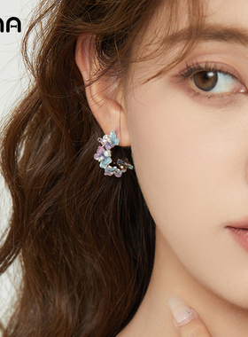 ONA蝴蝶耳环女森系少女感小众设计耳坠2025年新款潮夏季清新耳饰