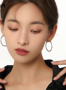 ona圈圈圆圈耳环女简约大气百搭2025年新款潮网红爆款耳坠耳饰品