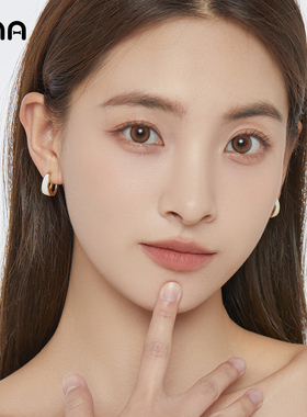 ona简约气质珐琅耳环耳扣女气质网红高级感耳坠2025年新款潮耳饰