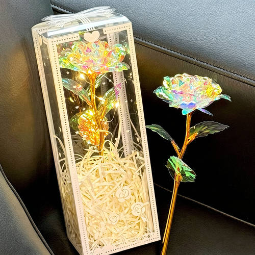 【教师节礼物】七彩炫光玫瑰花束