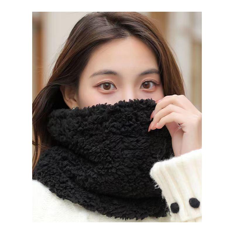 冬季保暖围脖加绒加厚弹力护颈