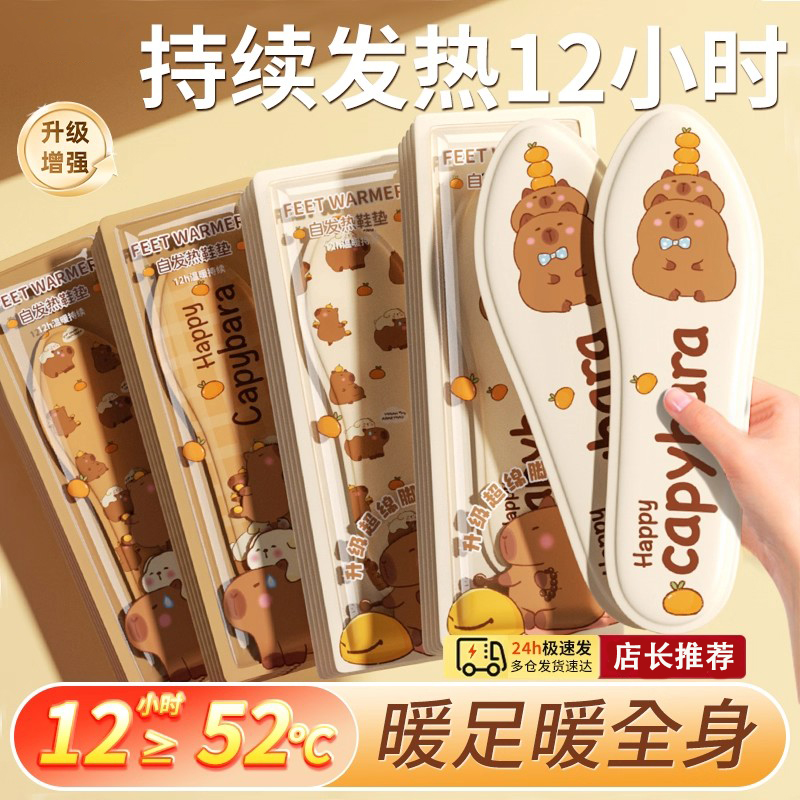 发热鞋垫2025新款男女冬季加热贴