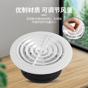 出风口风帽排风口风罩圆形换气通风口网罩百叶换气扇出风口罩