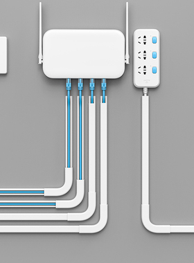 电线遮挡条明线隐形线槽网线走线神收纳固定器藏线墙面装饰美化器