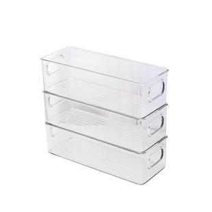 假睫毛分隔收纳盒桌面化妆品口红美瞳袜子储物抽屉式长条形整理筐