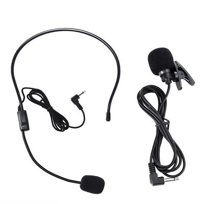 小蜜蜂麦克风扩音器教师用有线通用领夹式头戴式老师教学话筒耳麦