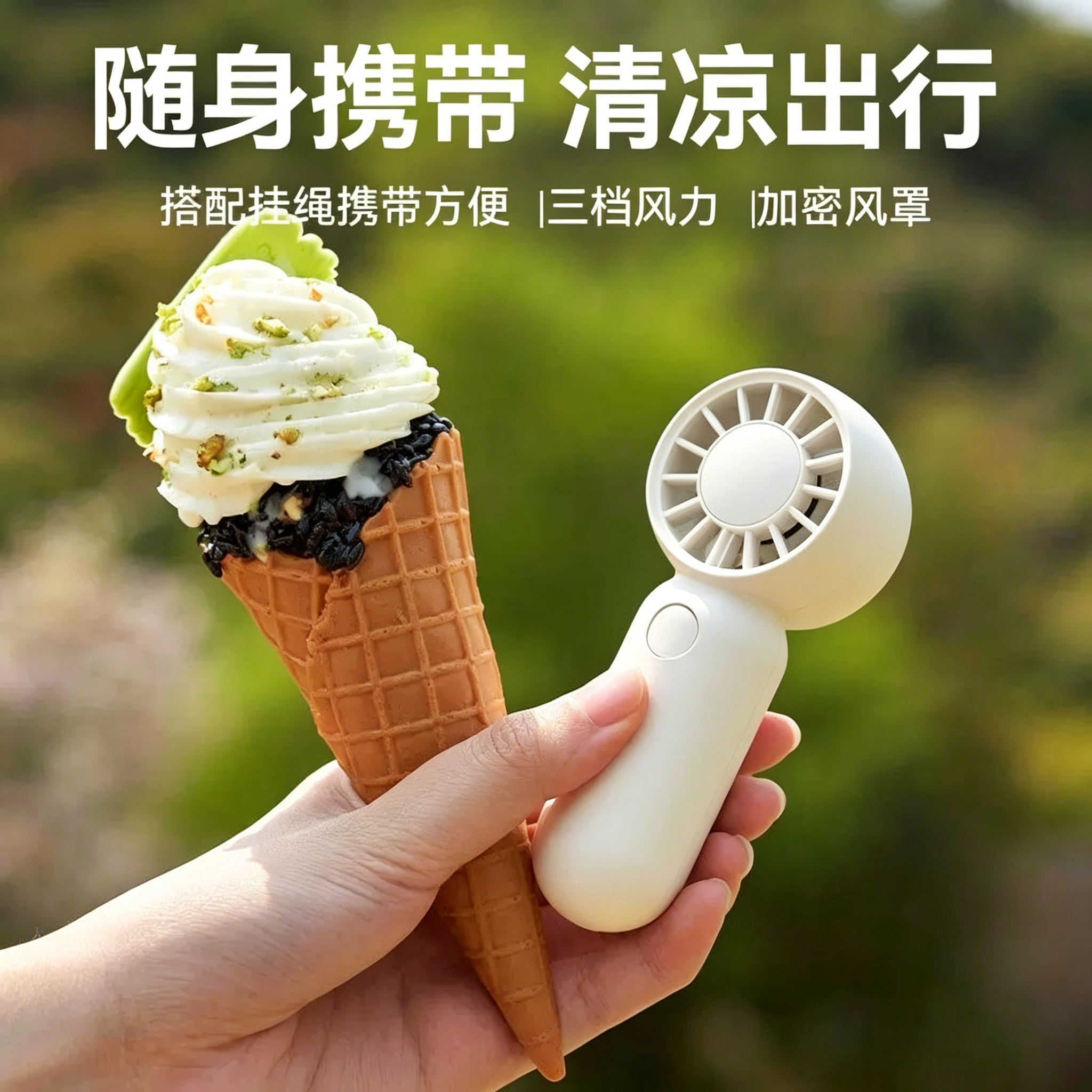 便捷学生手持迷你便携式充电小风扇宿舍夏日随身清凉好物静大风力