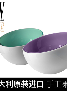 意大利IVV进口玻璃餐桌果斗大号奢华装饰碗餐厅果碗大果碗FUORI