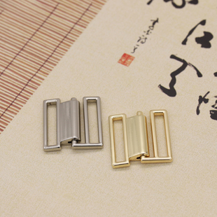 简约女士腰带配件金属对扣毛呢大衣皮草外套裙子装 纽扣 饰搭扣服装