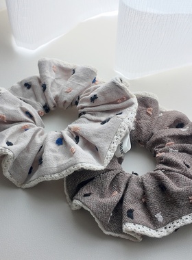 立体提花大肠发圈女2025新款高级感气质扎头发绳丸子头半马尾发饰