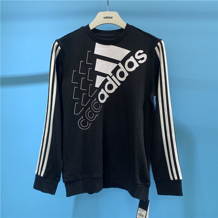 Adidas 阿迪达斯 中大童运动休闲圆领套头衫卫衣GS2180