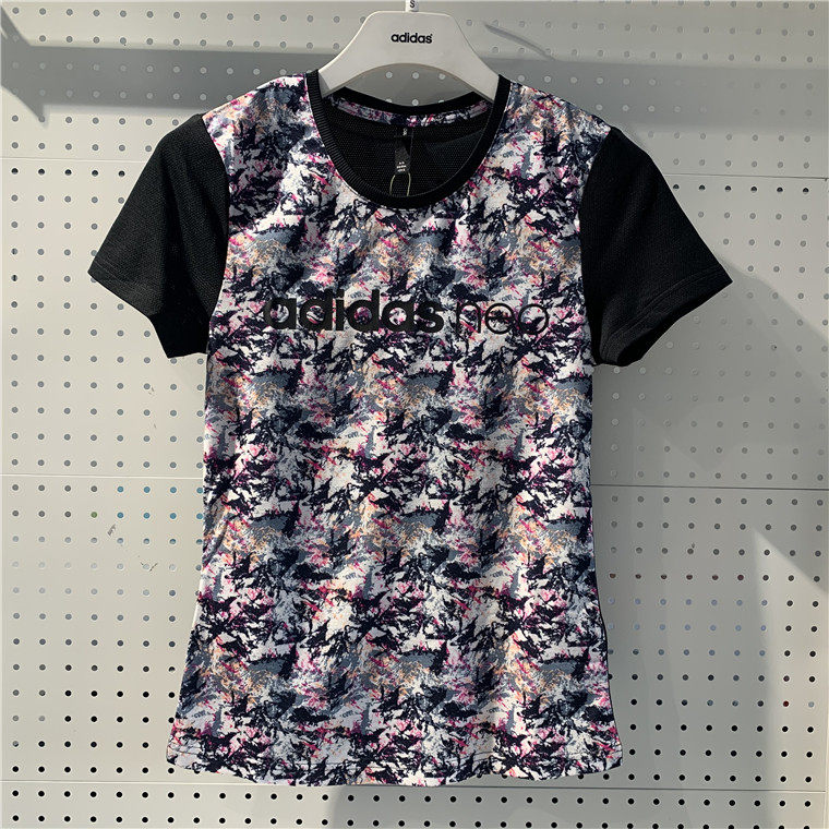 Adidas阿迪达斯女装夏新款运动服半袖跑步透气短袖T恤DU2386