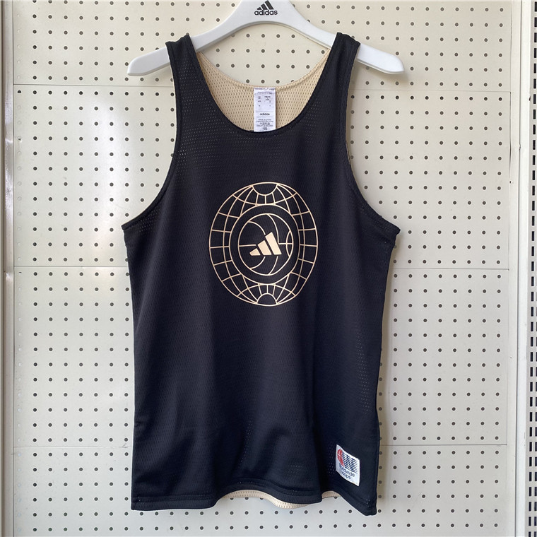 Adidas阿迪达斯男子篮球背心速干运动训练无袖T恤 IU2435