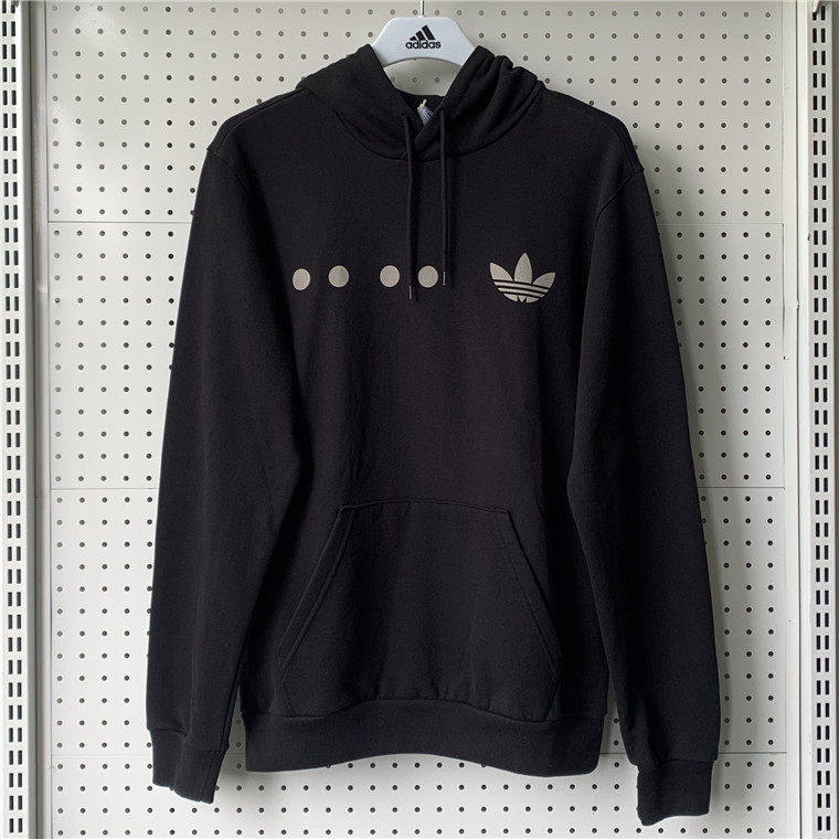 Adidas阿迪达斯卫衣男三叶草运动服休闲宽松连帽纯棉套头衫HK2761