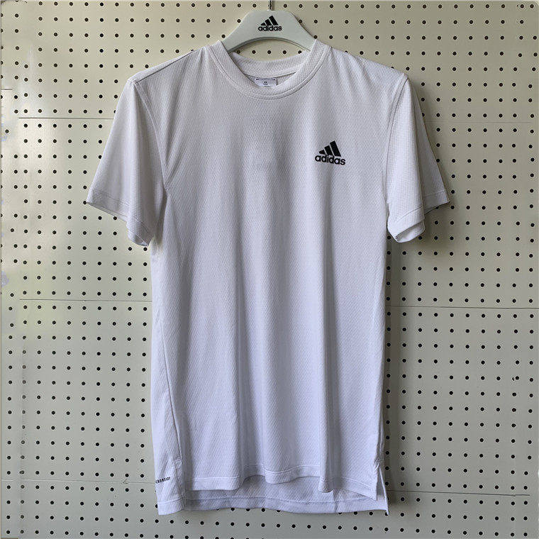 Adidas阿迪达斯男子速干排汗运动休闲健身跑步透气短袖T恤HT9053