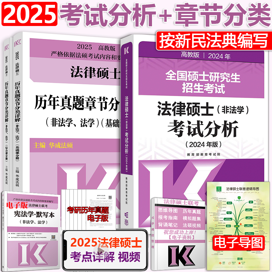 现货】2025考研文运法硕法律硕士联考考试分析+历年真题章节分类详解 法学法硕历年真题详解法学专业法硕真题