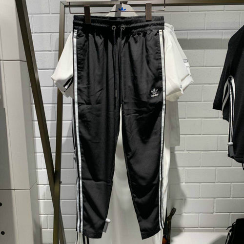 Adidas侧边三条休闲舒适九分长裤
