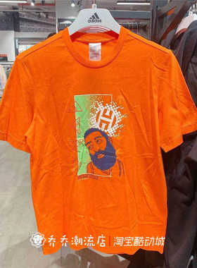 adidas阿迪达斯 短袖男篮球运动半袖印花图案T恤 GH8143 GE4118