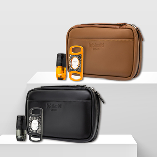 Lubinski鲁宾斯基便携雪茄包出行便携雪茄盒套装带打火机雪茄剪