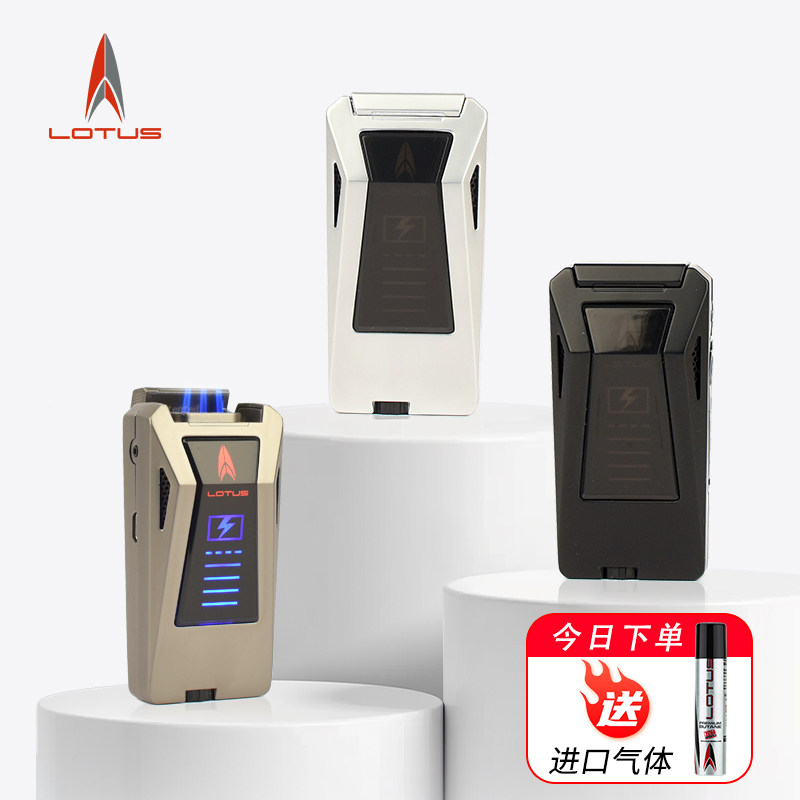 美国Lotus雪茄打火机特斯拉Cybertruck造型 充电触摸点火带钻孔