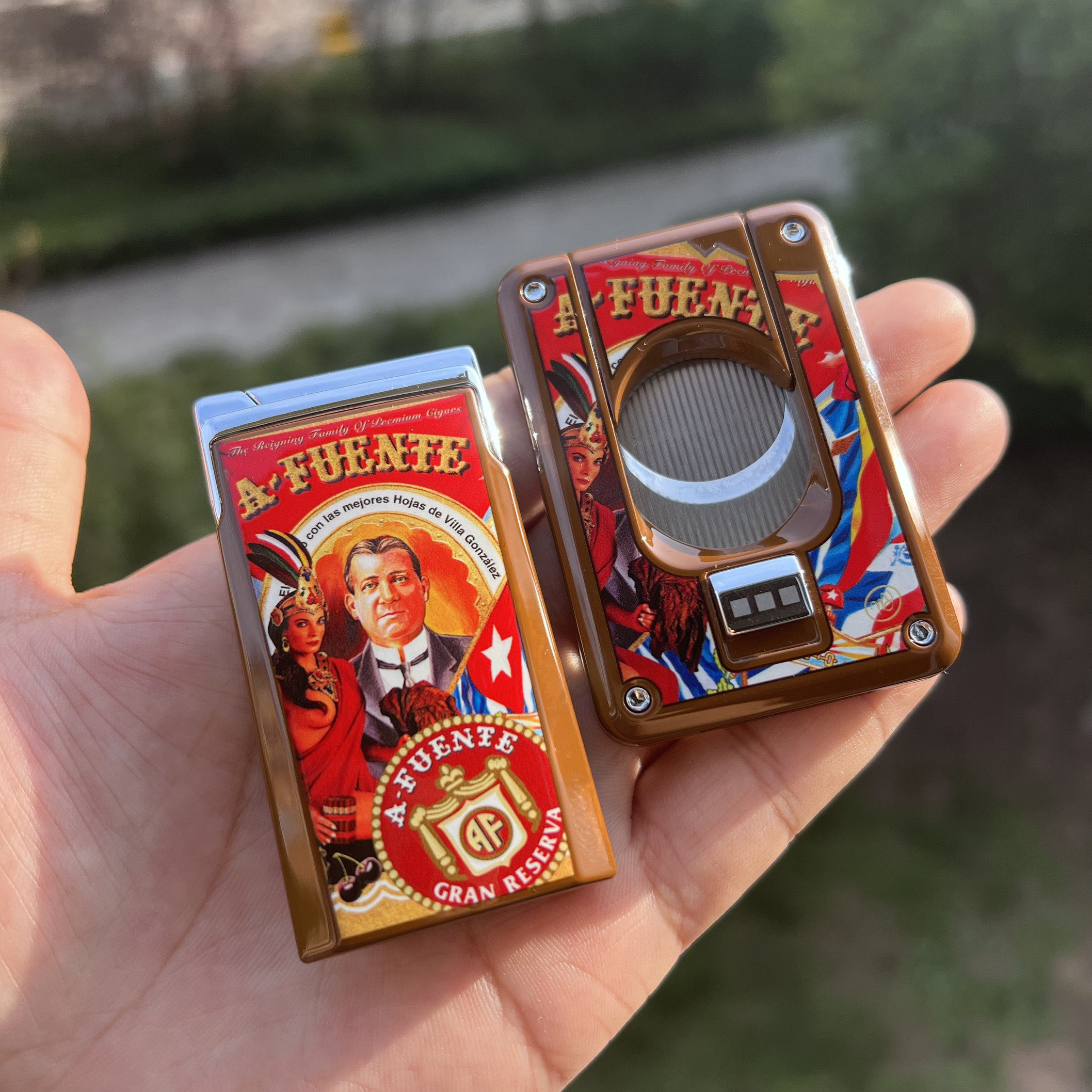 阿图罗富恩特金属雪茄剪打火机图片