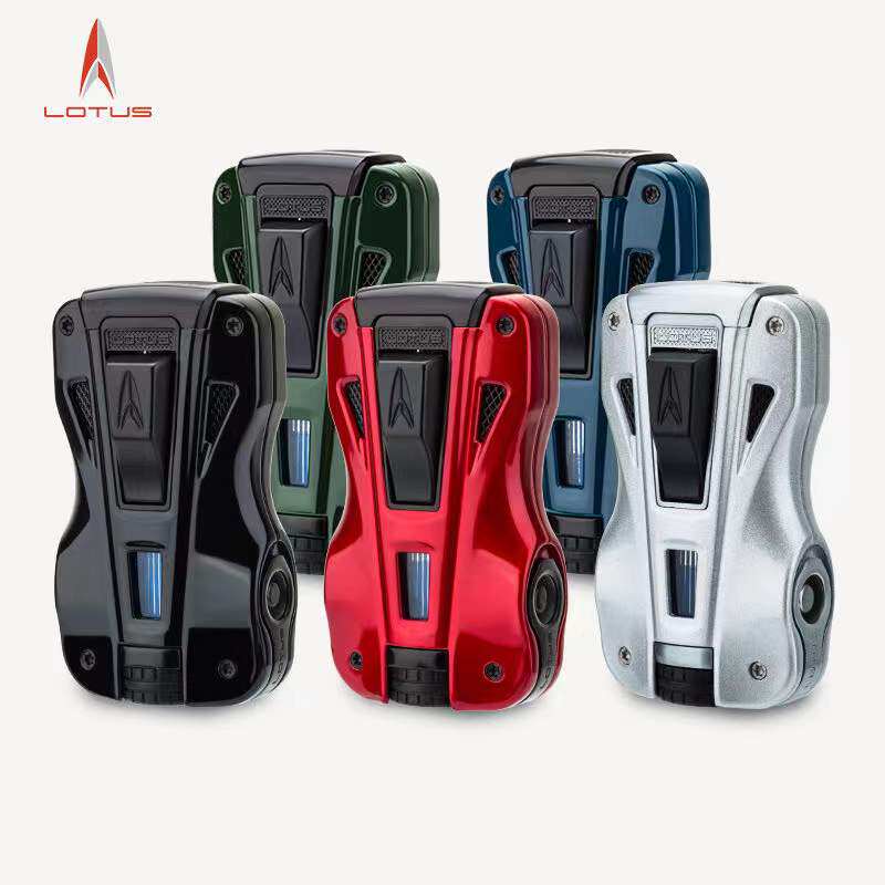 美国lotus打火机 莲花雪茄打火机多功能 带双尺寸雪茄钻孔器l73