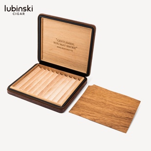 Lubinski鲁宾斯基雪茄盒10支装 雪松木雪茄保湿盒