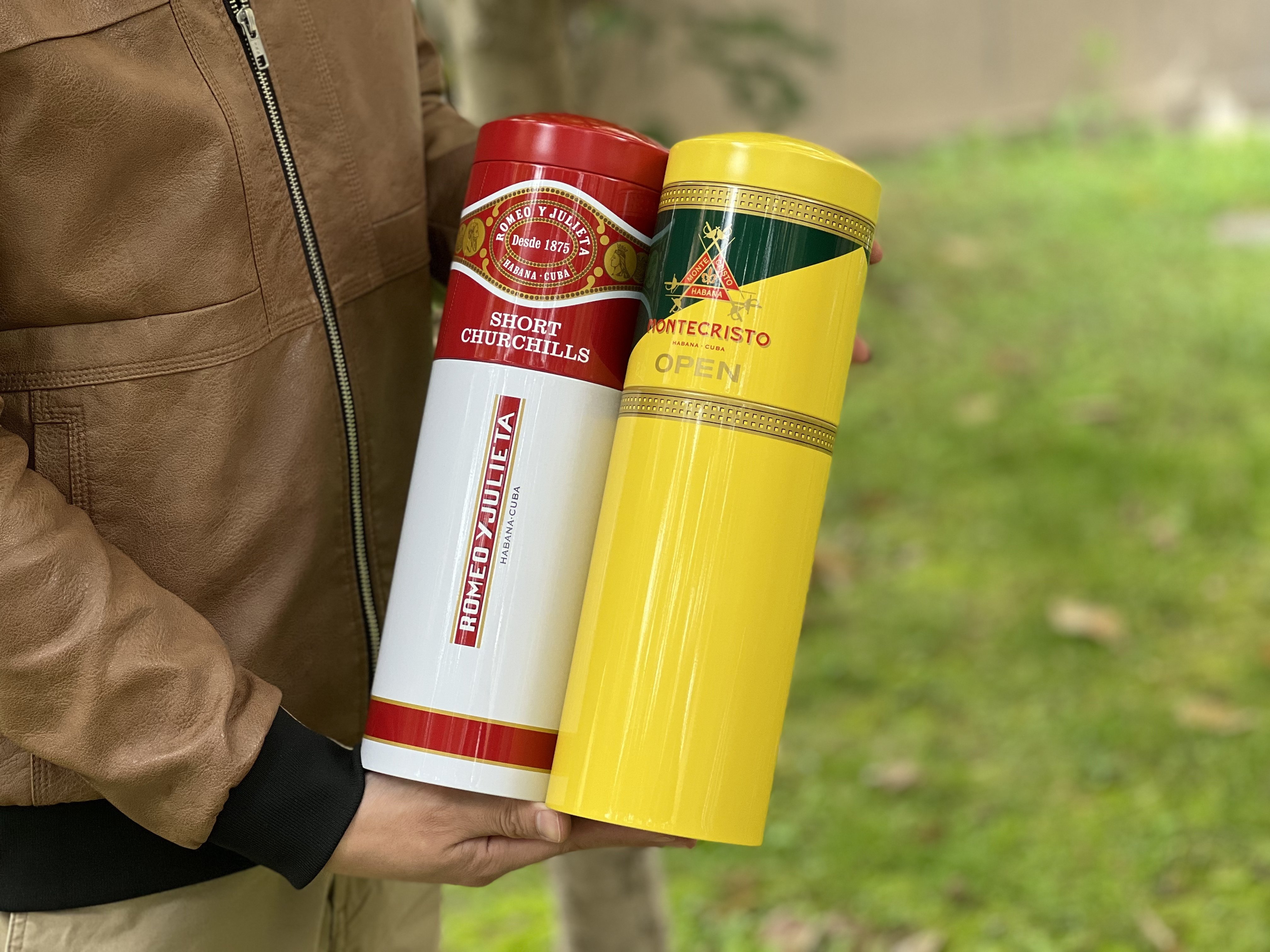 habanos哈伯纳斯官方出品 铝筒雪茄盒 雪茄收纳盒