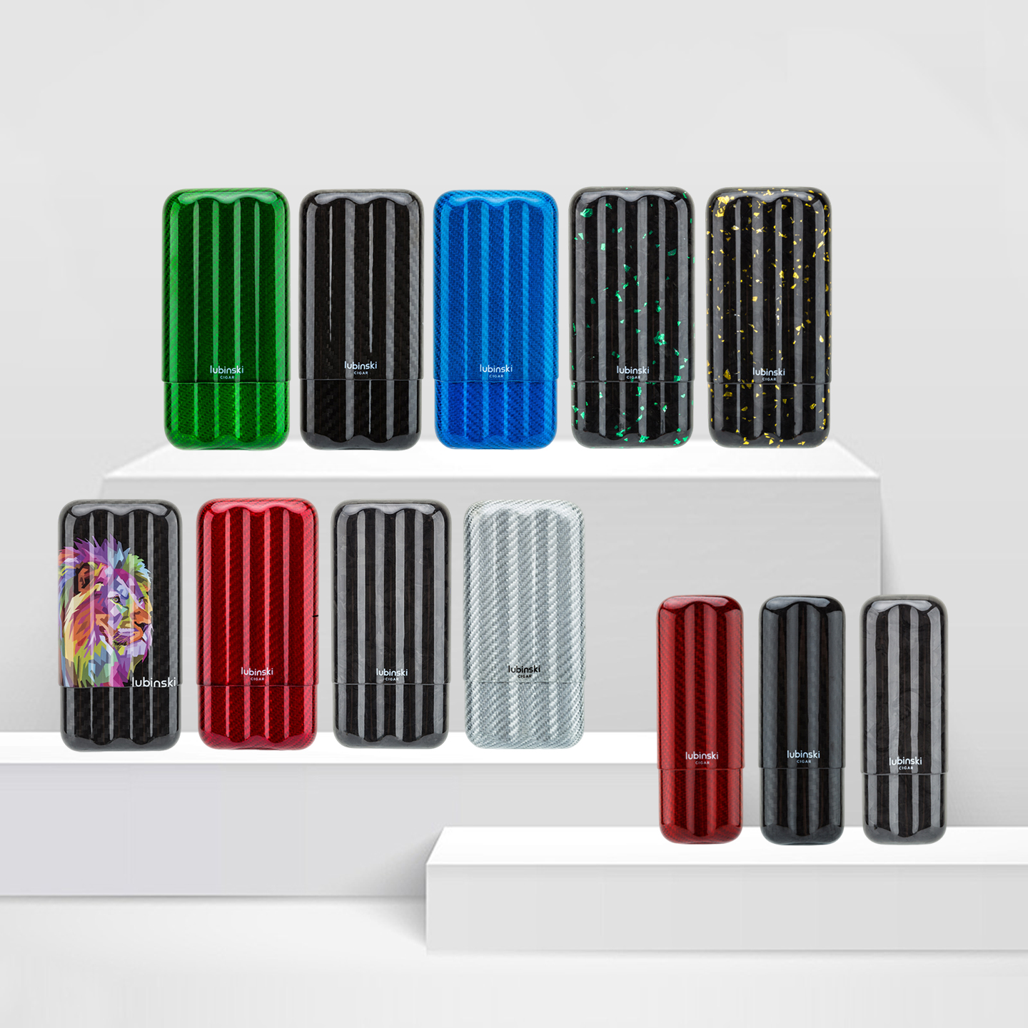 Lubinski碳纤维雪茄便携盒