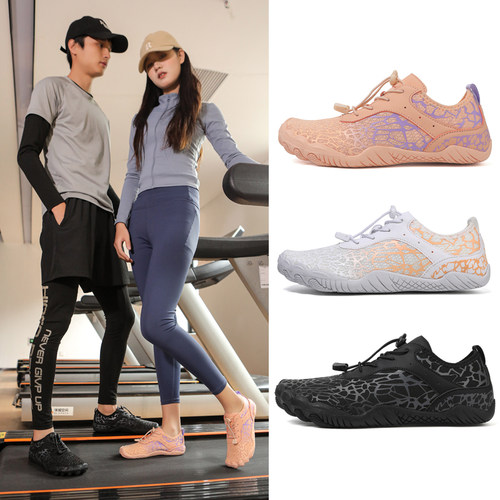 防滑瑜伽深蹲跑步机鞋子居家单车健身鞋静音跳绳鞋男女室内运动鞋