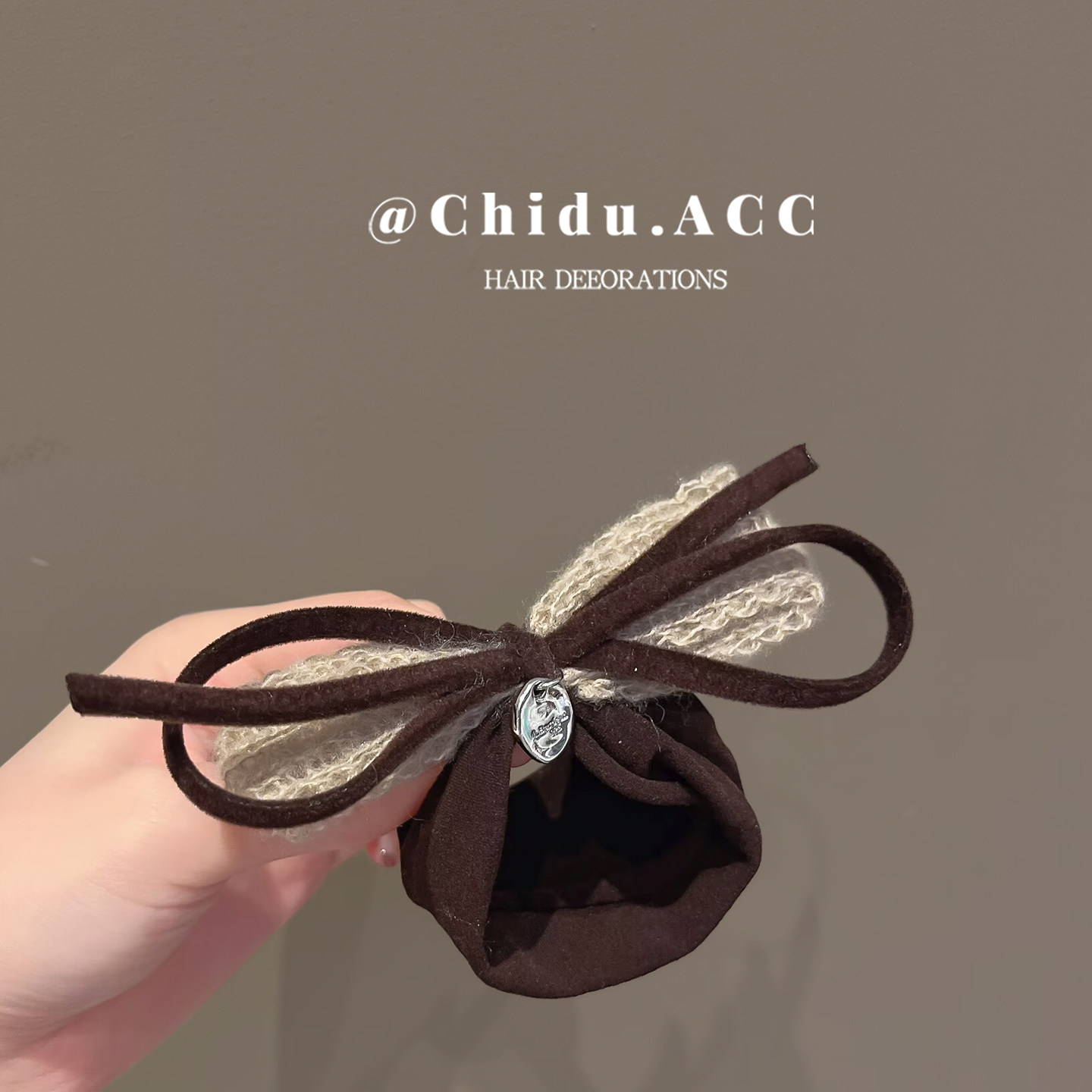 秋冬轻奢针织蝴蝶结发绳女后脑勺2025新款发圈高级感弹力耐用头绳,饰品/流行首饰/时尚饰品新,发饰,淘宝优惠券,粉丝福利购,淘宝优惠卷