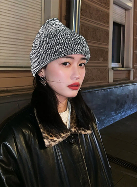 秋冬保暖针织帽毛线帽男女通用