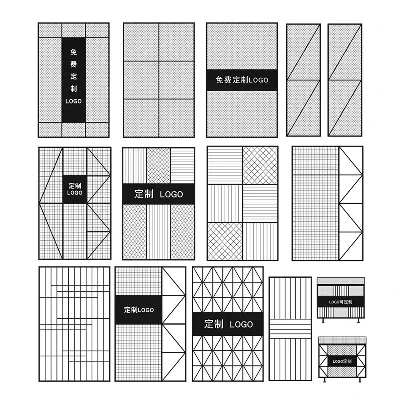 铁艺定制菱形网方格铁丝网镂空工业风吊顶屏风隔断墙装饰背景墙