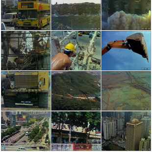 改革开放初期深圳速度经济特区市场城市建设发展视频素材