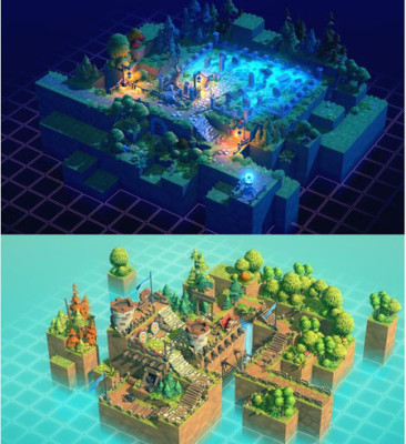 卡通风格场景/美术资源/q版/幻想梦幻环境3D场景模型/unity3d/U3D