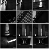 光影变换黑白建筑时光时间流逝空间地产设计唯美艺术空间视频素材