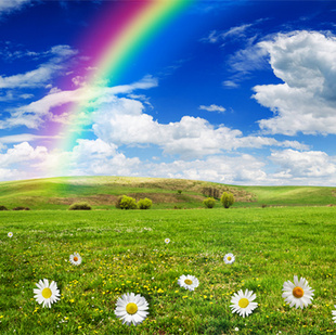 B505绚丽的彩虹世界自然高清摄影照图片素材图库经典画册唯美清新